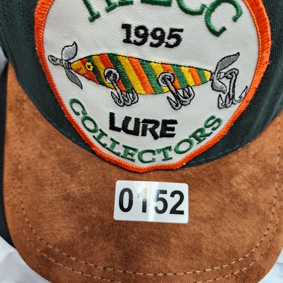 Vintage NFLCC Lure Collectors Hat Cap 1995 Patch Brown Suede‎ Bill Snapback USA - Picture 8 of 8